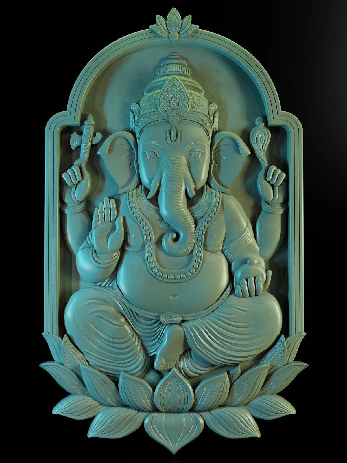 Ganesha 3D Relief